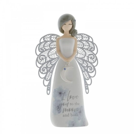 Love you to the Moon and Back Angel Figurine