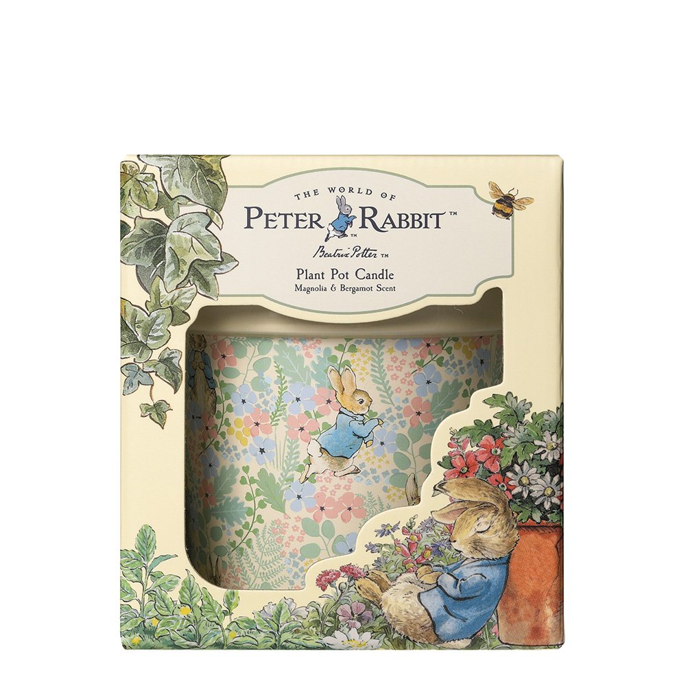 peter rabbit plant pot Peter Rabbit Magnolia and Bergamot Plant Pot Candle – Beatson Cancer Charity Shop