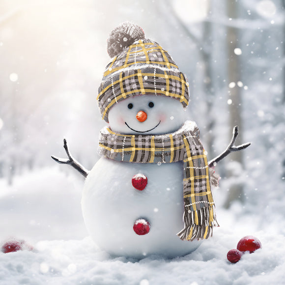 Frosty Snowman Christmas Card