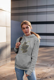 Braw Range: Unisex Tartan Map of Scotland Hoodie (Light Grey)