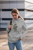 Braw Range: Unisex Tartan Map of Scotland Hoodie (Light Grey)