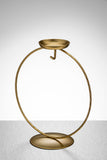 Sienna Glass: Display Stand Circular Tealight (Silver or Gold)