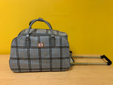 Strathurie: Tartan Overnight Bag (Black or Grey)