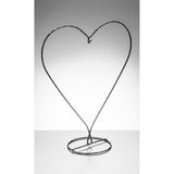 Sienna Glass: Heart Shape Display Stand Large (Black, Silver and Gold available)