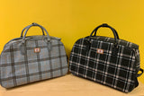 Strathurie: Tartan Overnight Bag (Black or Grey)
