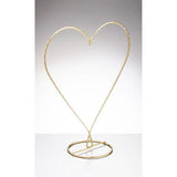 Sienna Glass: Heart Shape Display Stand Large (Black, Silver and Gold available)