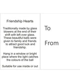 Sienna Glass: 12cm Friendship Heart (Multicoloured)