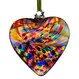 Sienna Glass 8cm Friendship Heart (Multicoloured)