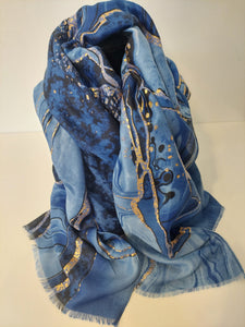 Lightweight Scarf (Simply Abstract Blue)