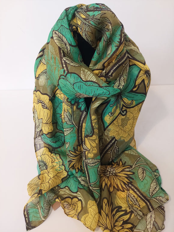 Eco Scarf: Summer Vibes (Green)