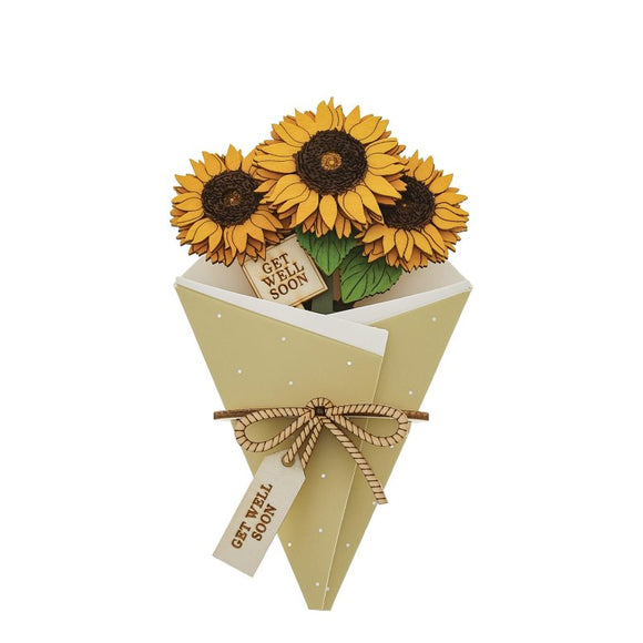 Get Well Soon 3d Figurine card