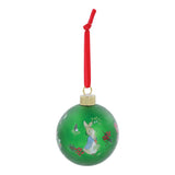 Peter Rabbit Green Festive Bauble by Beatrix Potter
