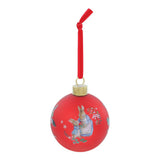 Peter Rabbit Red Festive Bauble by Beatrix Potter