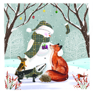 Snowy Forest Friends