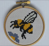 Bee Cross Stitch Kit 3"