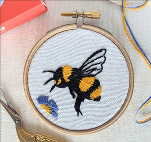 Bee Embroidery Kit 3"
