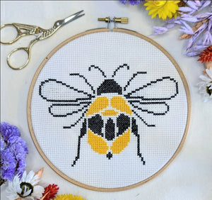 Bee Cross Stitch Kit 6"