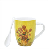 Van Gogh Sunflowers Mug & Spoon Set