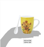 Van Gogh Sunflowers Mug & Spoon Set