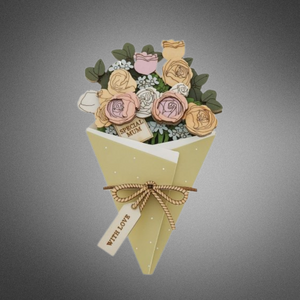 Mum Flower 3D Figurine Card