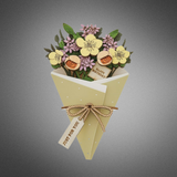 Happy Birthday 3d Flower figurine card