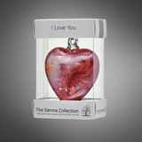 Sienna Glass: 8cm Friendship Heart -I Love You (Red)
