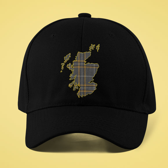 Braw Range Map of Scotland Cap Black