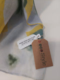 Eco Scarf: Spring/Summer Florals (Green/Yellow)