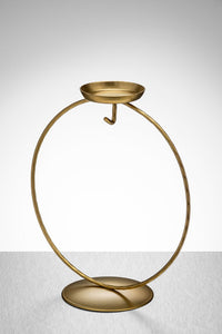 Sienna Glass: Display Stand Circular Tealight (Silver or Gold)