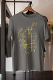 Braw Range: Unisex Tartan Map of Scotland T-shirt (Dark Grey)
