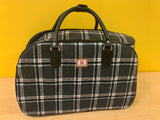 Strathurie: Tartan Overnight Bag (Black or Grey)