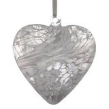 Sienna Glass: 8cm Friendship Heart (White)